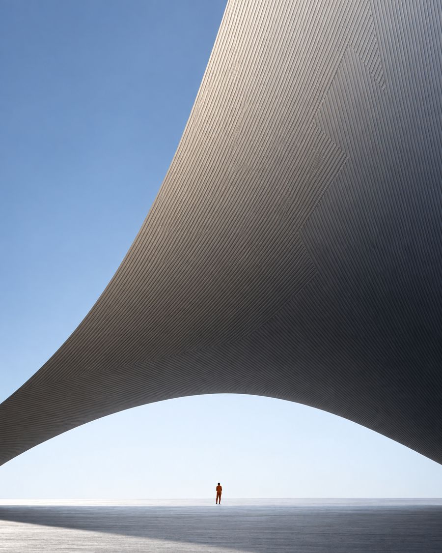 Architecture sculpturale ouverte sur l’horizon